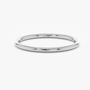 White Gold Band Ring Size 5.25